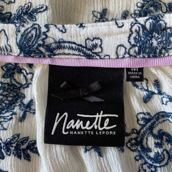 Nanette Lenore Tunic Embroidered Long Sleeve M - Picture 4 of 6